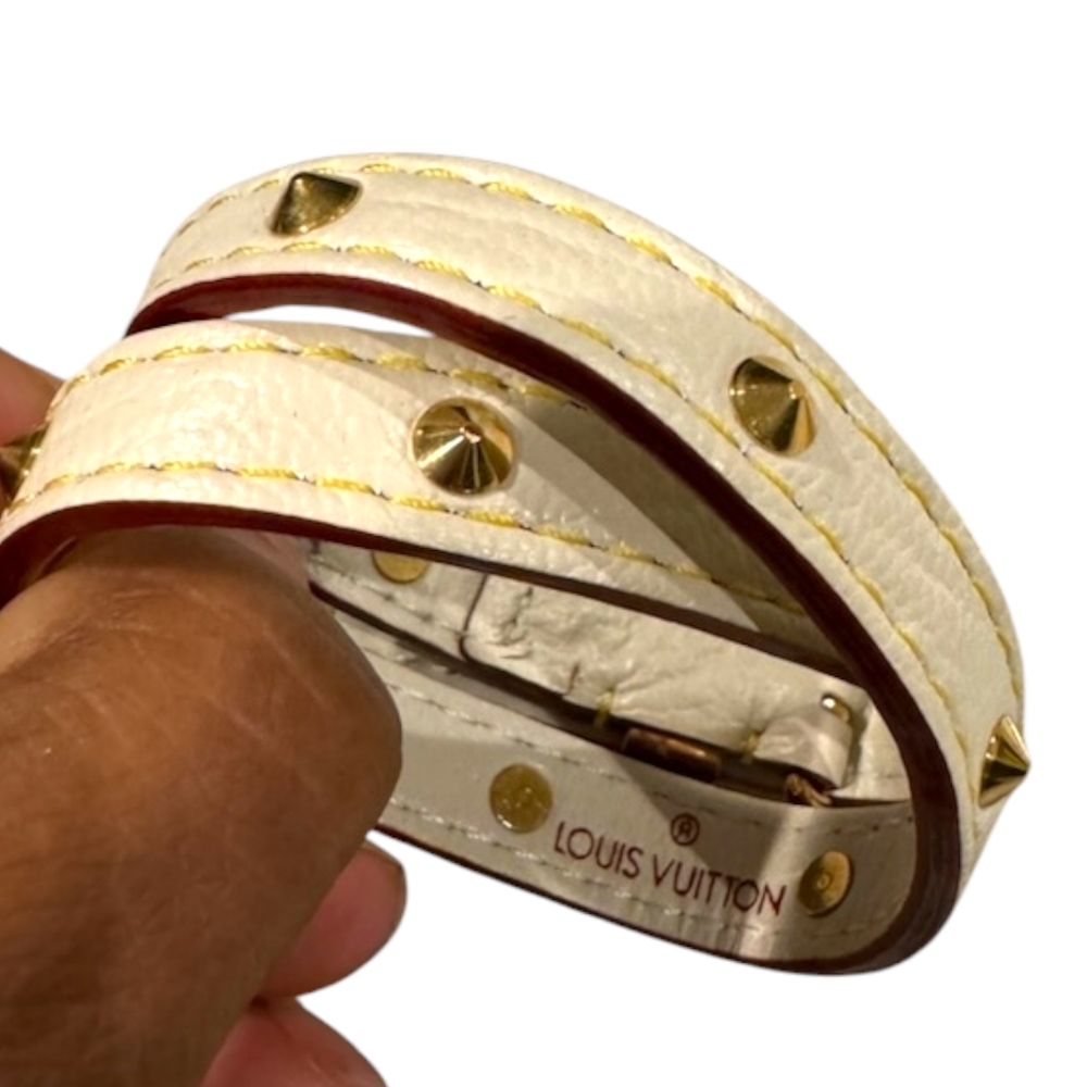 Louis Vuitton Double Wrap Suhali Studded Bracelet